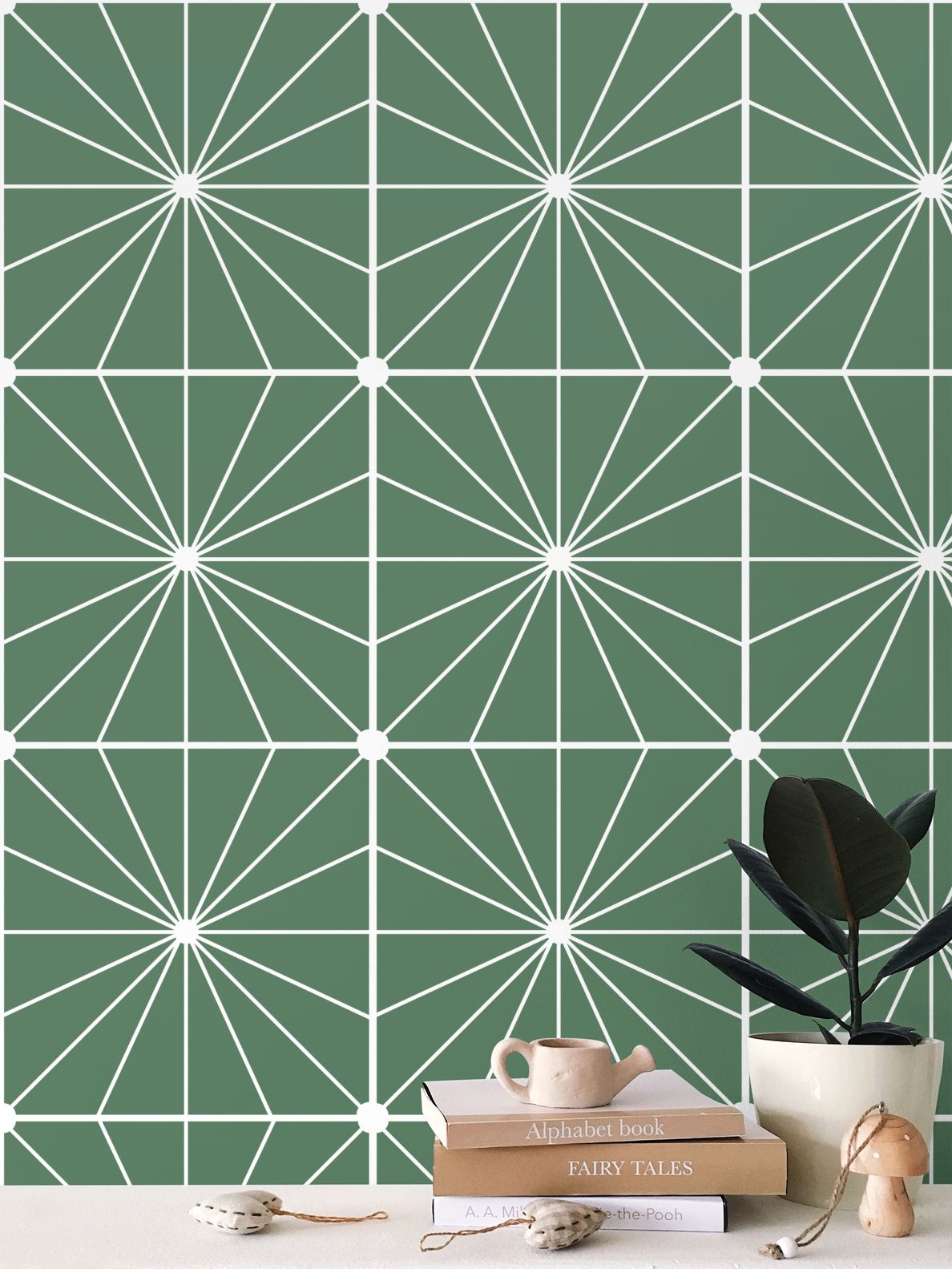 Green Tile Wallpaper