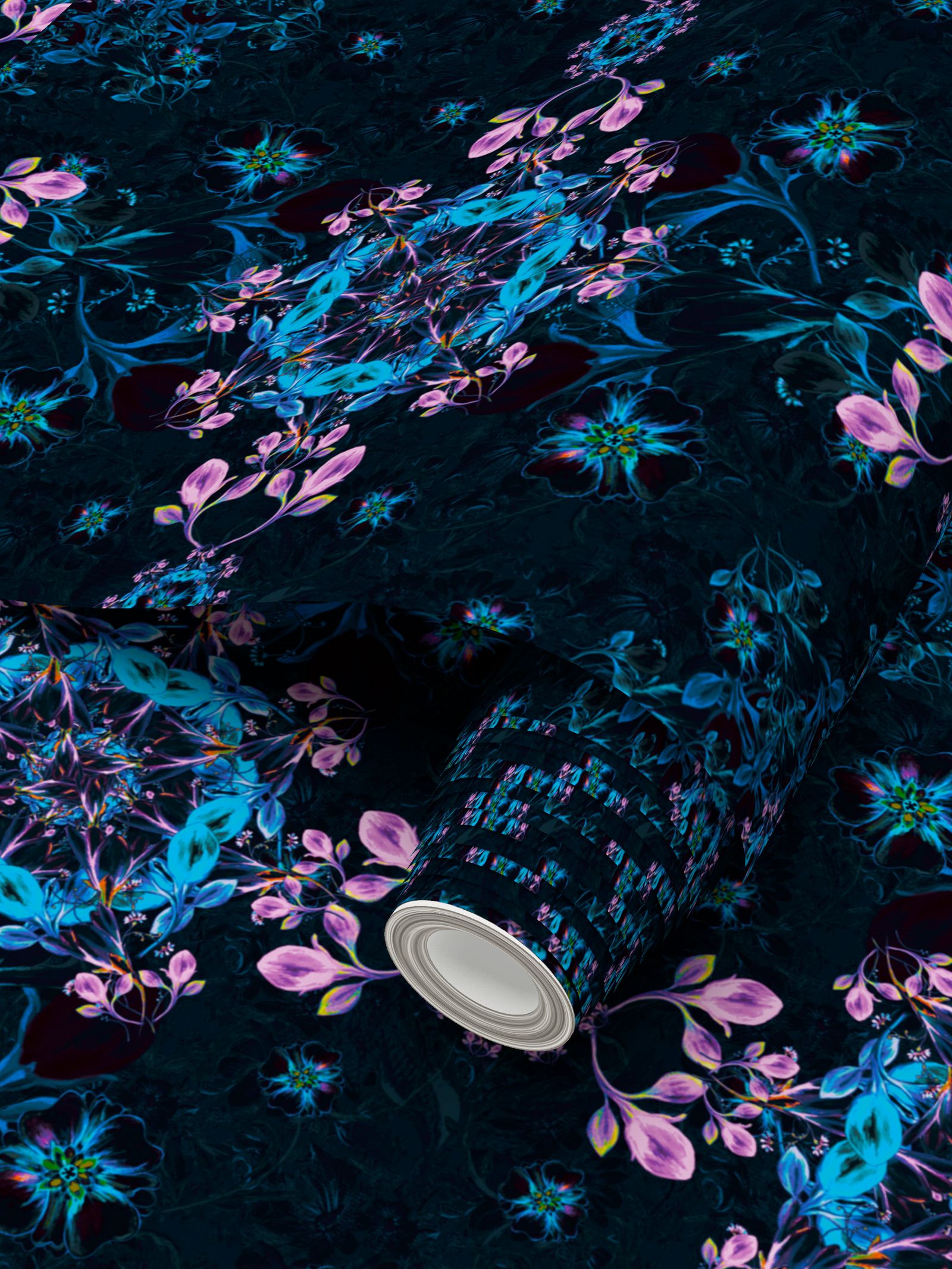 Composition Repeat Pattern Repeat Pattern Wallpaper - Composition and flowers - series 10