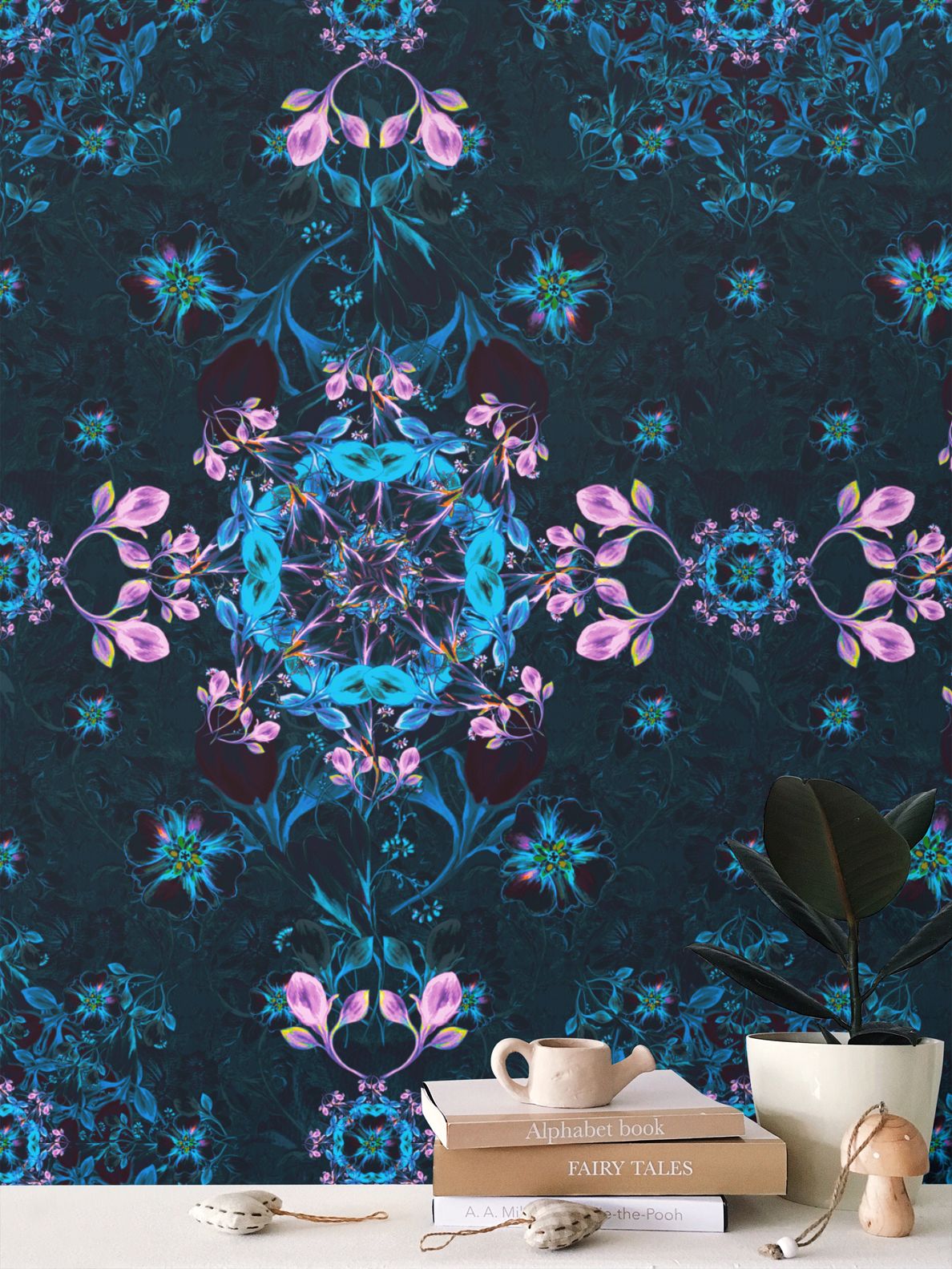 Composition Repeat Pattern Repeat Pattern Wallpaper - Composition and flowers - series 10