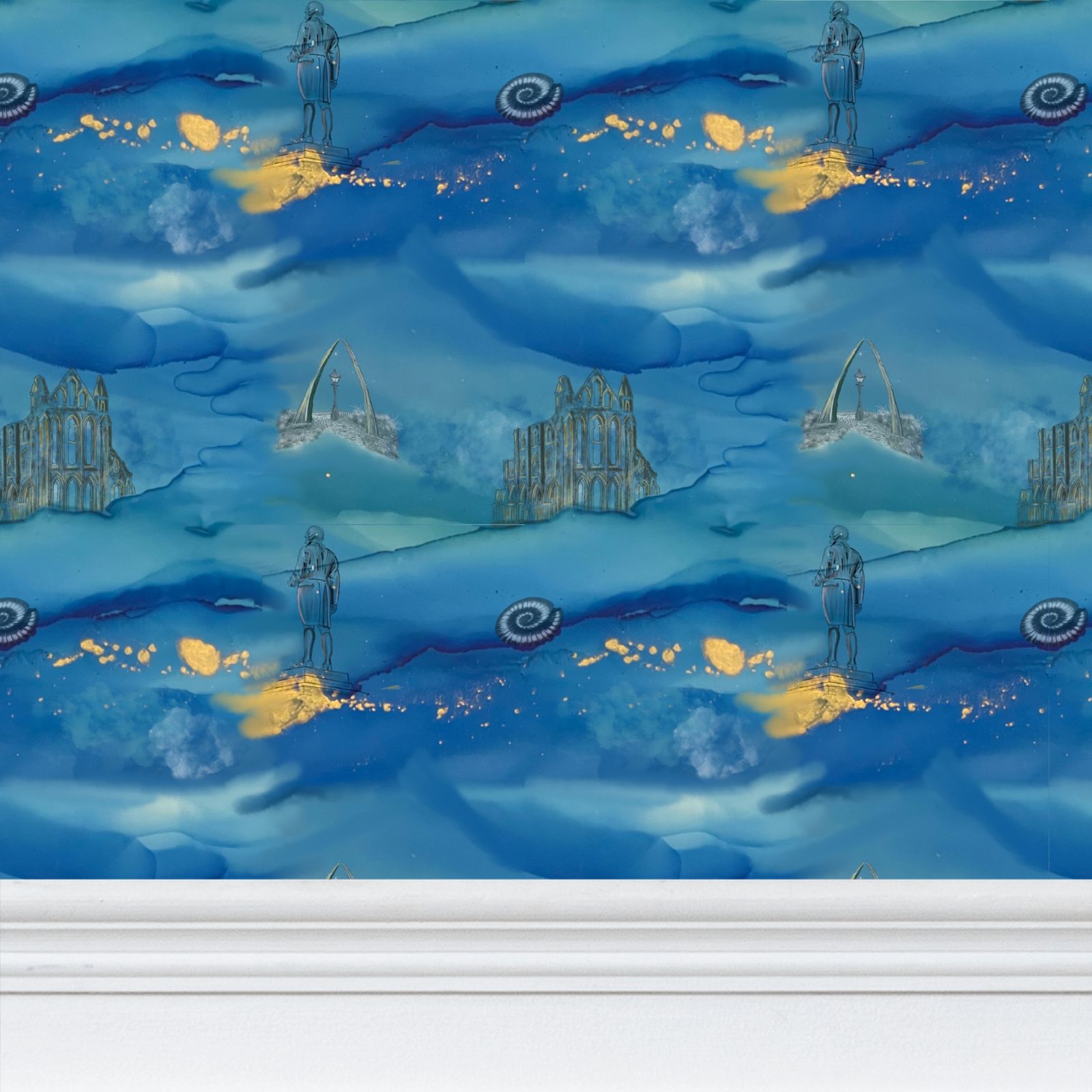 Whitby Wave Wallpaper