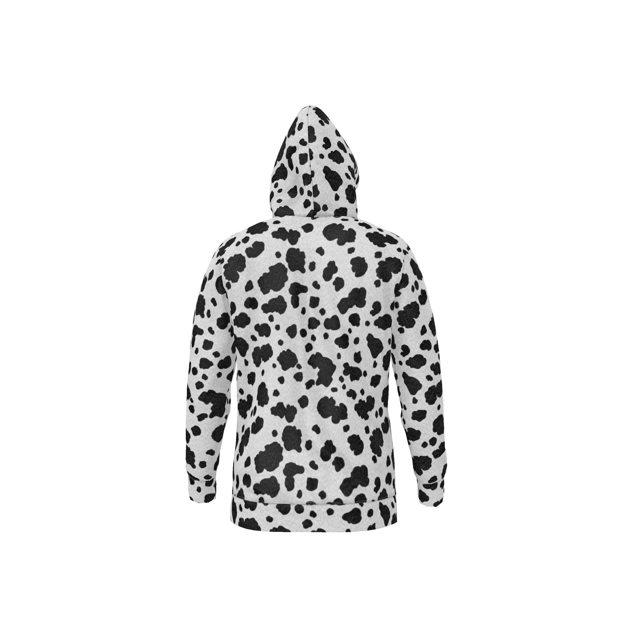 Hoodie - 101 - Dalmatian coat, spotted dog hair, animal print 