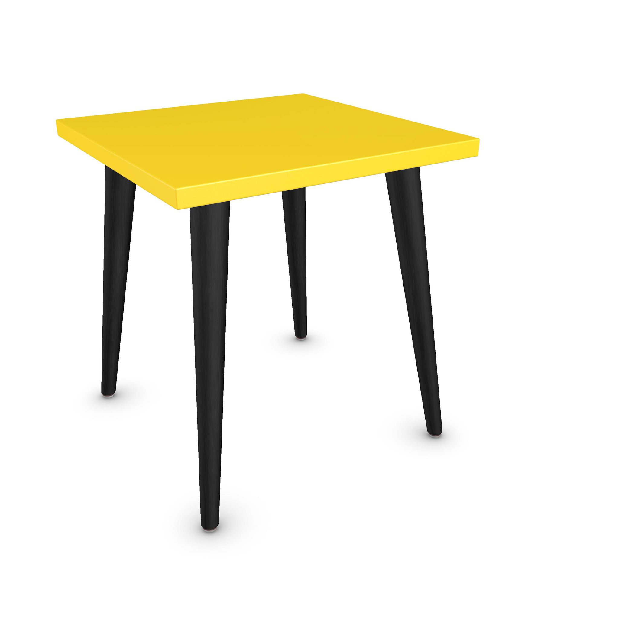 Vibrant Tellow Solid Color Side Table