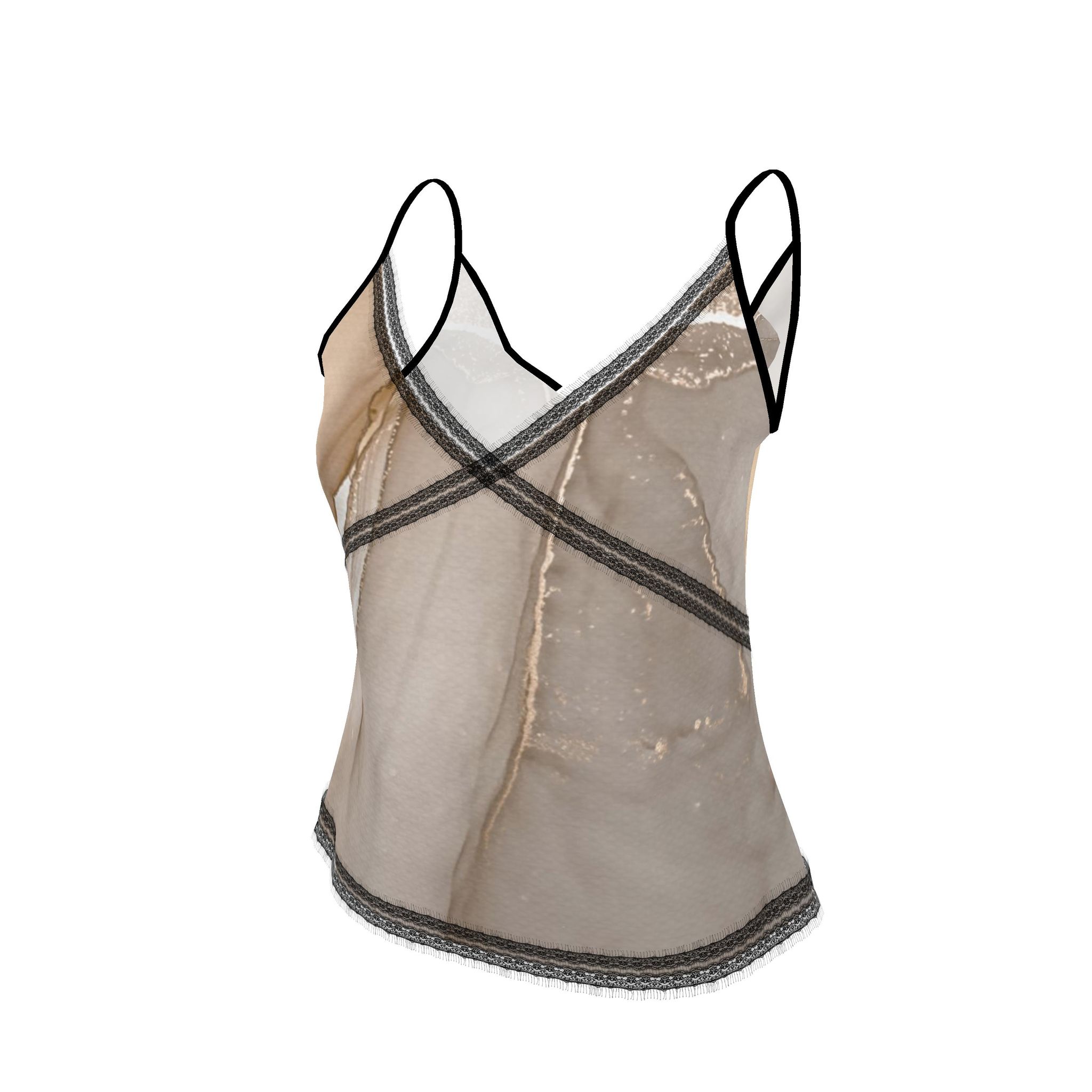 Beige and Gold Camisole