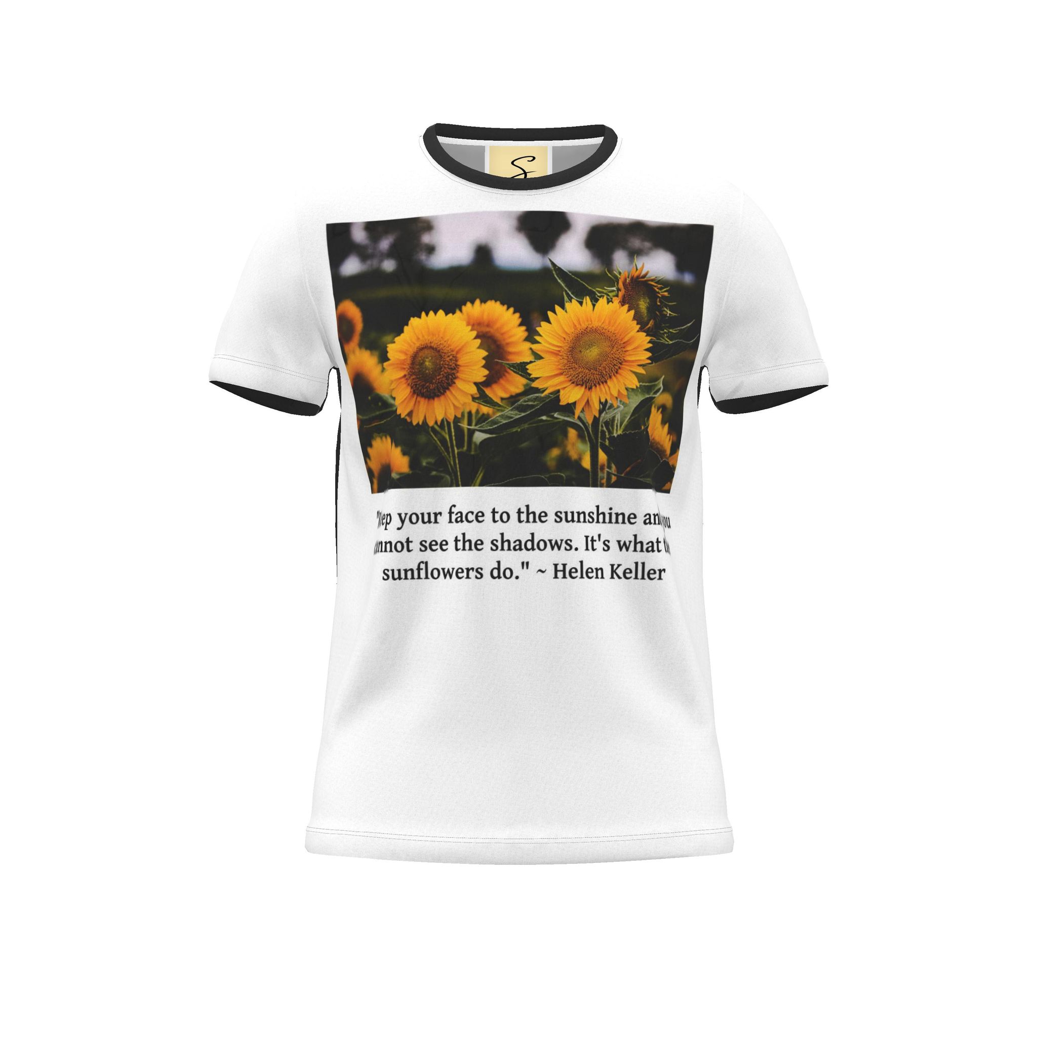 Uni-Sex Cut & Sew Sunflower T-Shirt H.K. Quote