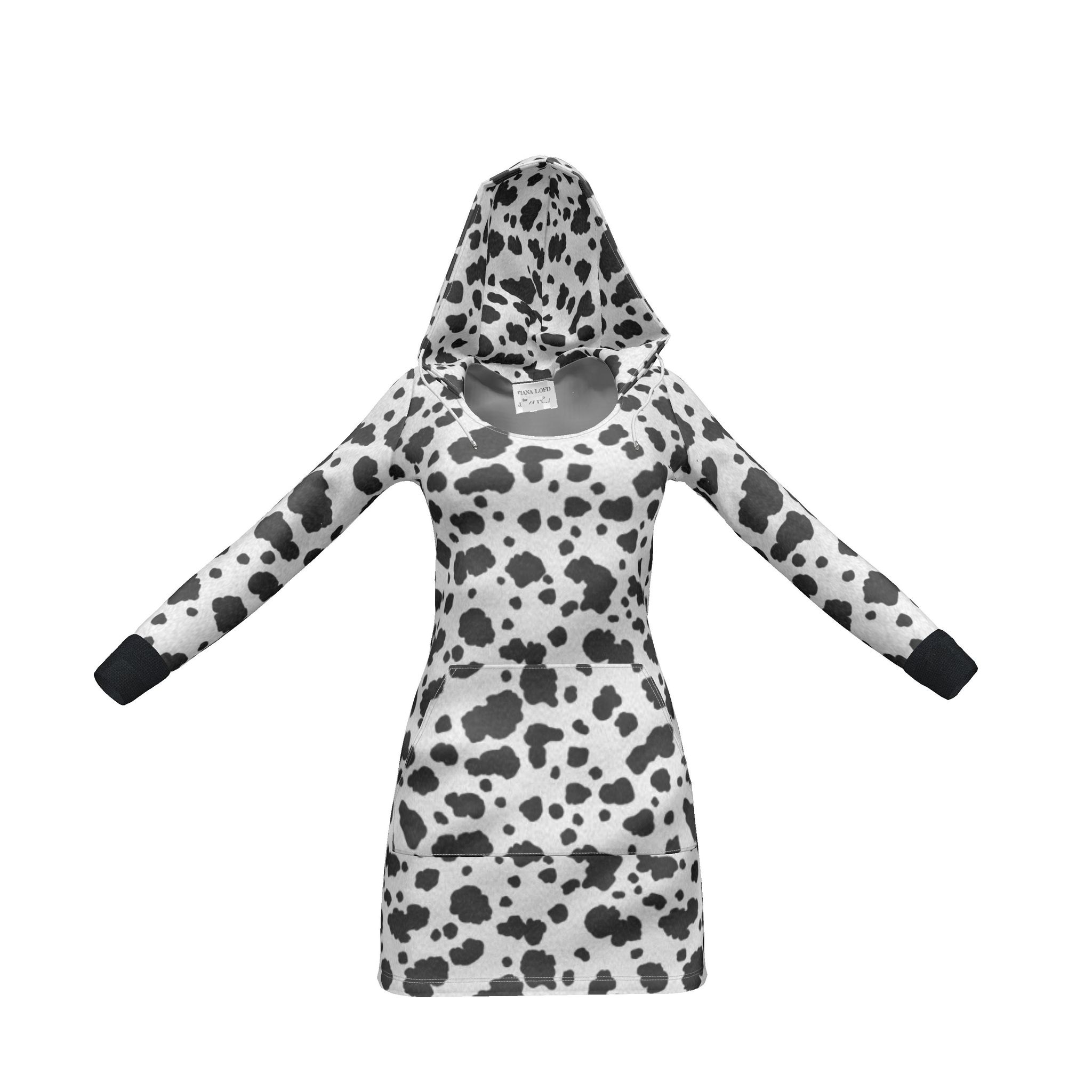 Hoody Dress 101 Dalmatian Coat Spotted Dog Hair Animal Print Black And White Spots Puppies Animals Dog Lovers Gift Design By Tiana Lofd Hoody Dress 101 Dalmatian Coat Spotted Dog Hair Animal Print Black And White Spots Puppies Animals Dog Lovers Gift Design By Tiana Lofd