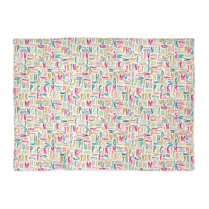 alphabet baby blanket