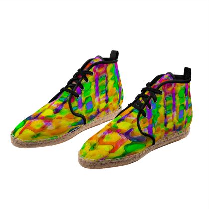 High Top Espadrilles — New Fract with Ira Zoot artwork — alternate view 4