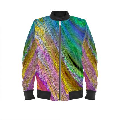 Men's Bomber Jacket — Zooboz with Ira Zoot artwork — alternate view 2