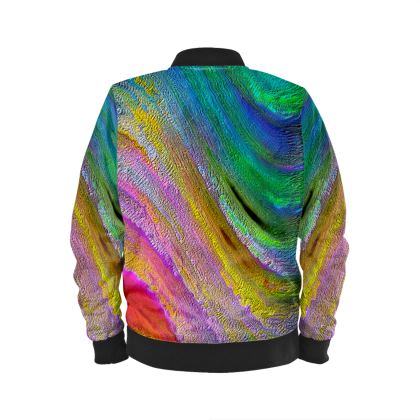 Men's Bomber Jacket — Zooboz with Ira Zoot artwork — alternate view 3