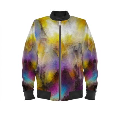 Men's Bomber Jacket — Wat Kush with Ira Zoot artwork — alternate view 2