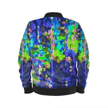 Men's Bomber Jacket — Snakely with Ira Zoot artwork — alternate view 3