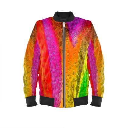 Men's Bomber Jacket — Slanea with Ira Zoot artwork — alternate view 2