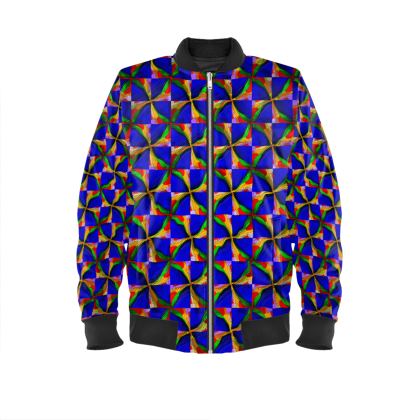 Men's Bomber Jacket — Skullinator with Ira Zoot artwork — alternate view 2