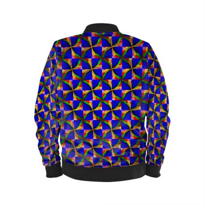 Men's Bomber Jacket — Skullinator with Ira Zoot artwork — alternate view 3
