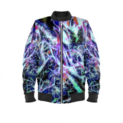 Mens Bomber Jacket with Ira Zoot artwork — alternate view 2
