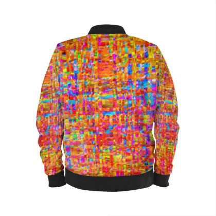 Men's Bomber Jacket — Nu Fract with Ira Zoot artwork — alternate view 3