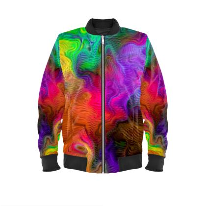 Men's Bomber Jacket — Montolono with Ira Zoot artwork — alternate view 2
