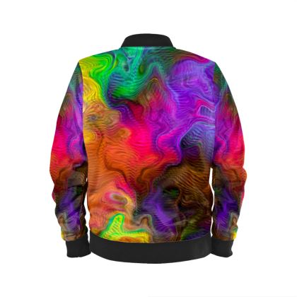 Men's Bomber Jacket — Montolono with Ira Zoot artwork — alternate view 3