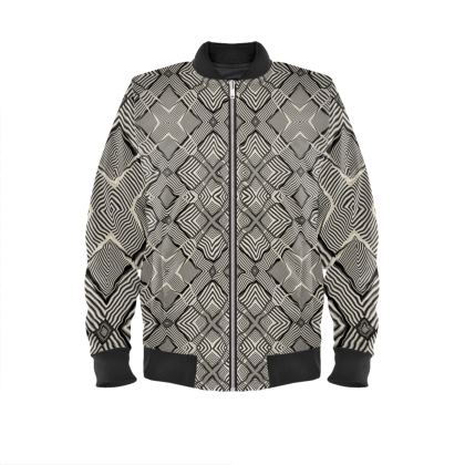 Men's Bomber Jacket — Modzaic with Ira Zoot artwork — alternate view 2