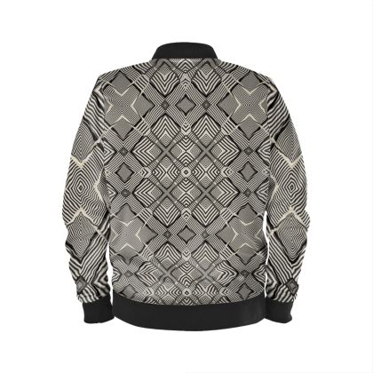 Men's Bomber Jacket — Modzaic with Ira Zoot artwork — alternate view 3
