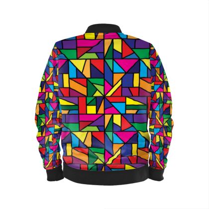 Men's Bomber Jacket — Fraggged with Ira Zoot artwork — alternate view 3