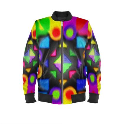 Men's Bomber Jacket — Crabuben with Ira Zoot artwork — alternate view 2