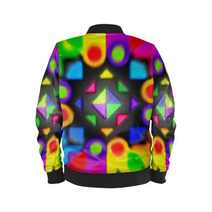 Men's Bomber Jacket — Crabuben with Ira Zoot artwork — alternate view 3