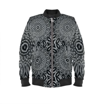 Men's Bomber Jacket — Carbon with Ira Zoot artwork — alternate view 2