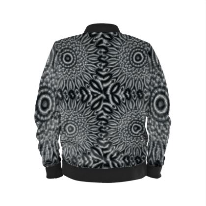 Men's Bomber Jacket — Carbon with Ira Zoot artwork — alternate view 3