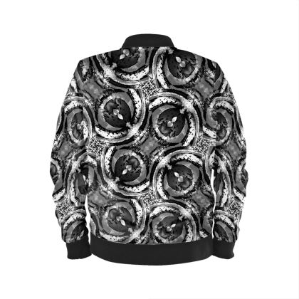Men's Bomber Jacket — Montage T with Ira Zoot artwork — alternate view 3