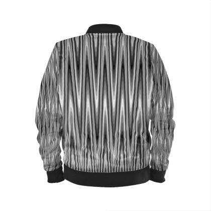 Men's Bomber Jacket — Rainbar with Ira Zoot artwork — alternate view 3