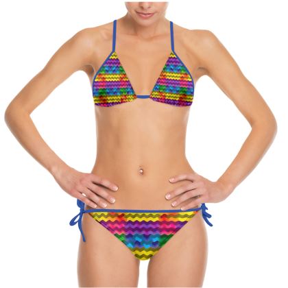 Bikinis — Slatted Circle with Ira Zoot artwork — alternate view 2
