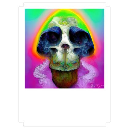 Fine Art Prints — Zoot Skull with Ira Zoot artwork — alternate view 2