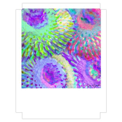 Fine Art Prints — Zinniaz with Ira Zoot artwork — alternate view 2