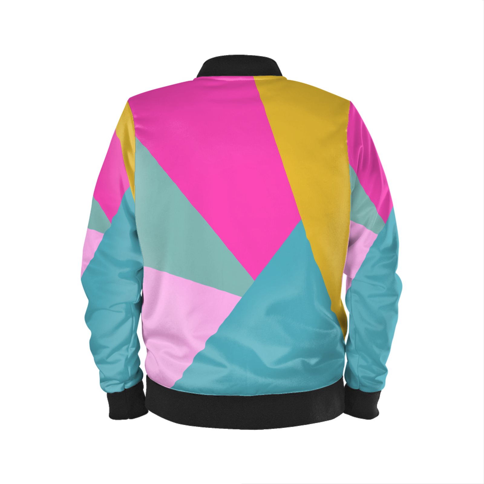Mens Bomber Jacket Bright Color Block