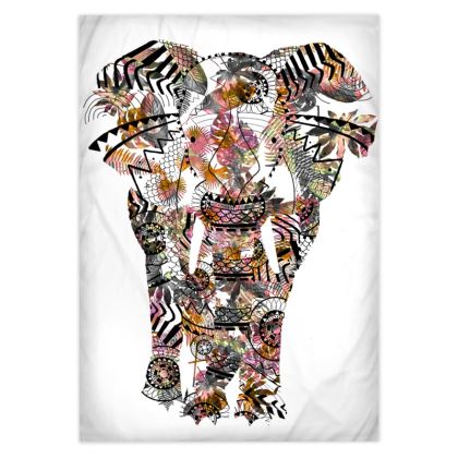 Mustard Velvet Baby Winter Hoodie Set – Elephant Embroidery Sweatshirt & Pants main image 1
