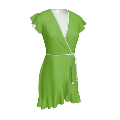 j crew green wrap dress J. Crew Green Silk Cocktail Dress Size 6