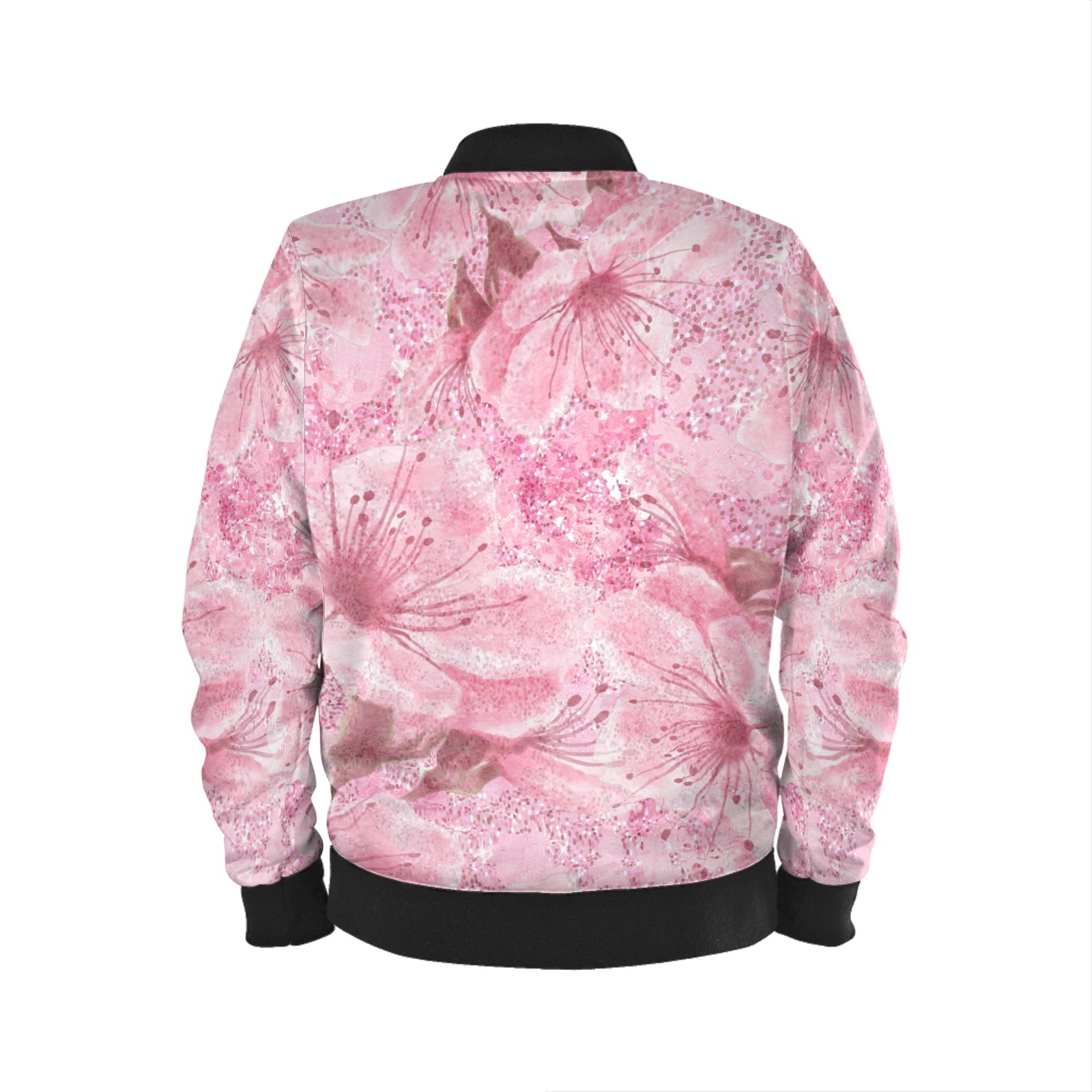 Sakura flowers bomber jacket