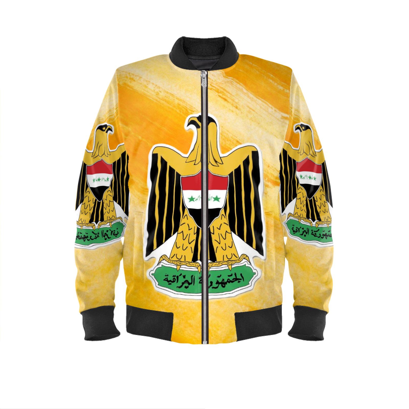 Mens Clothing Mens Jackets Hermes Silk Bomber Jacket IRAQ