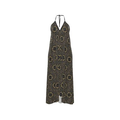 Felicéa Matrix Halterneck backless dress