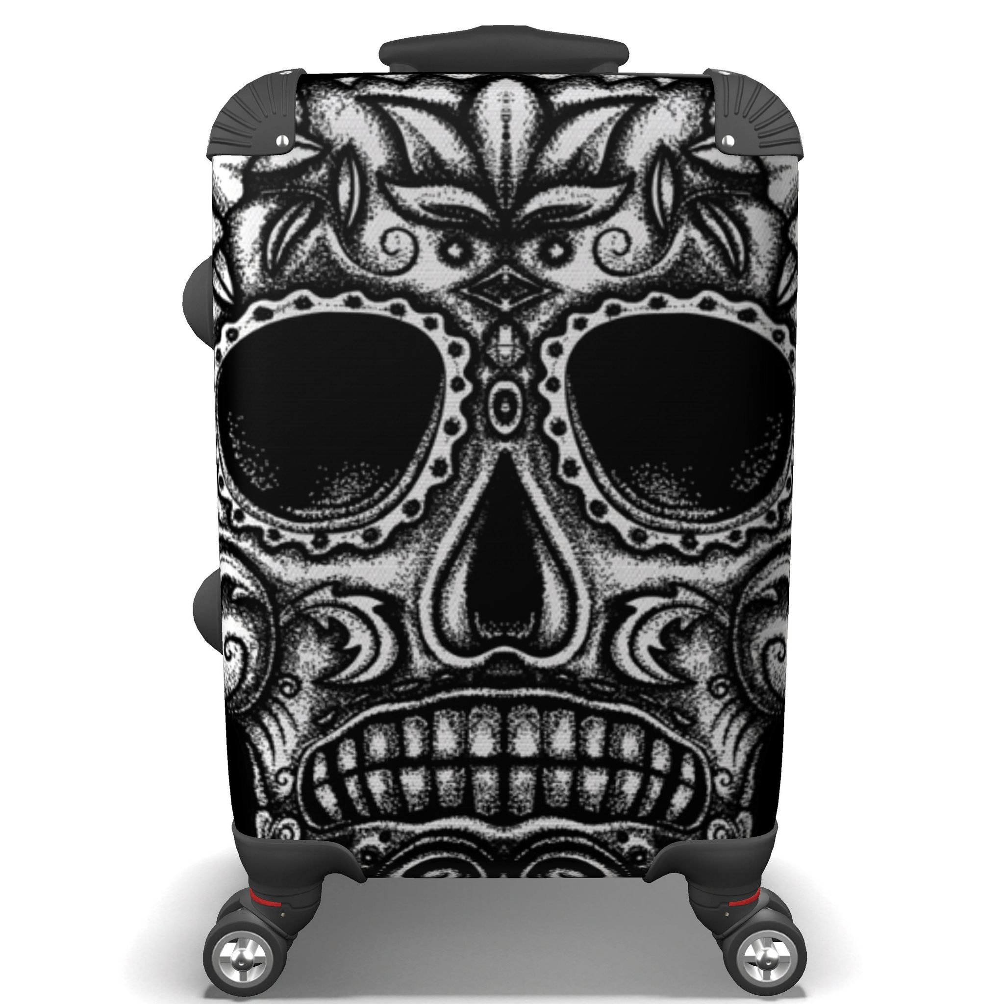 Candy skull luggage sales