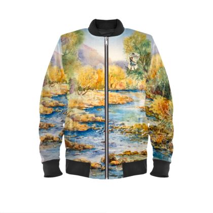 Men's Bomber Jacket · South Llano Texas Riverscape