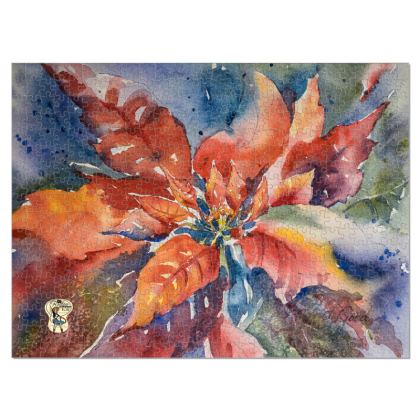 Holiday Jigsaw Puzzle · Winter Poinsettia Operetta