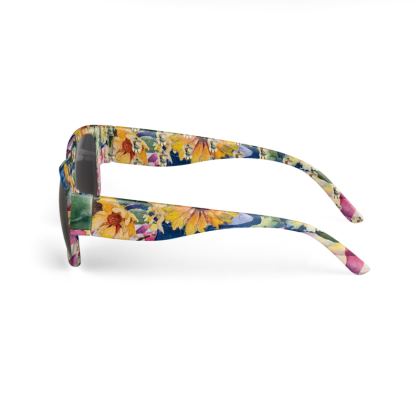 Sunglasses Eye Glasses · Red Bing Cherries on Linen Tablecloth