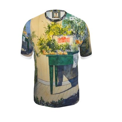 Mens Comfy Art T Shirt · Gruene Table on Front Porch