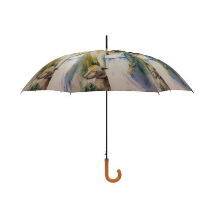 Rain or Shine Artsy Umbrella · The Girl and Her Dog When They Were Young