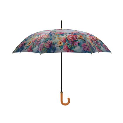 Rain or Shine Artsy Umbrella · Flowering Dogwood Pink Blossoms on Woody Bark