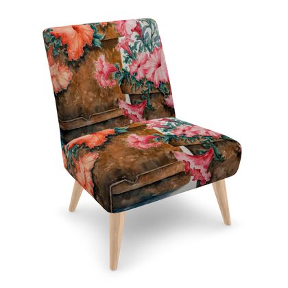 Occasional Comfy Chair · Potted Petunias