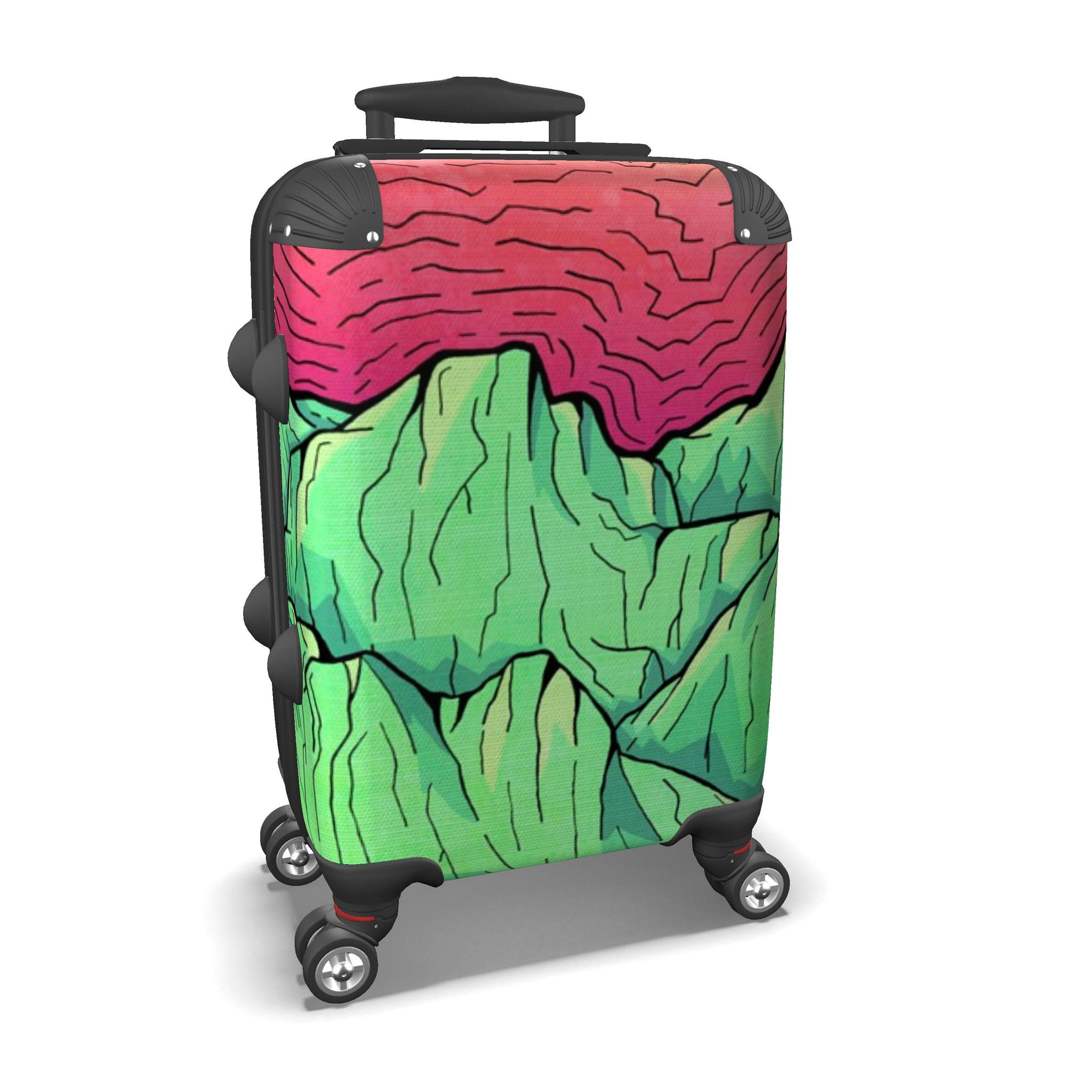 Neon top green luggage