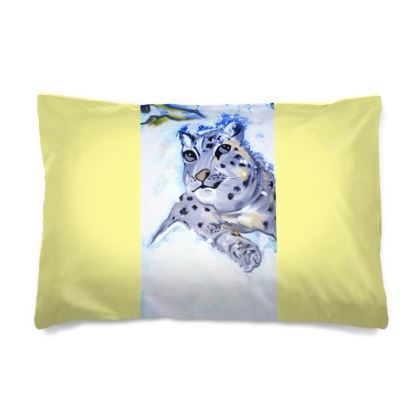 Personalised Snow Leopard Duvet Cover